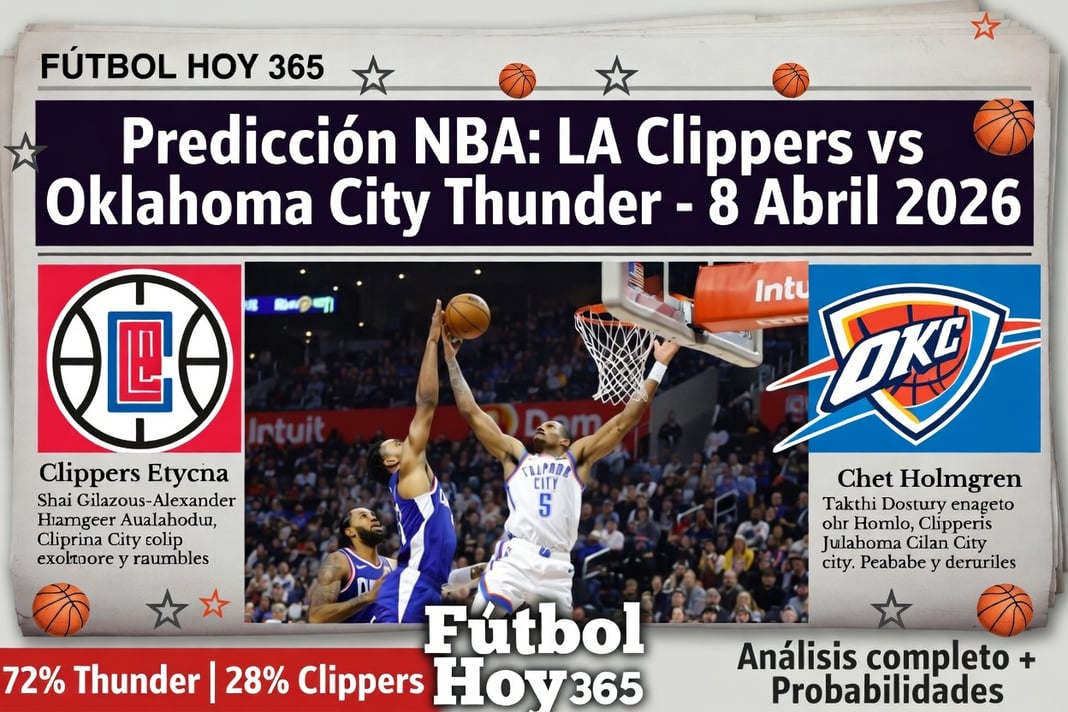 Predicción NBA LA Clippers vs Oklahoma City Thunder - 8 Abril 2026