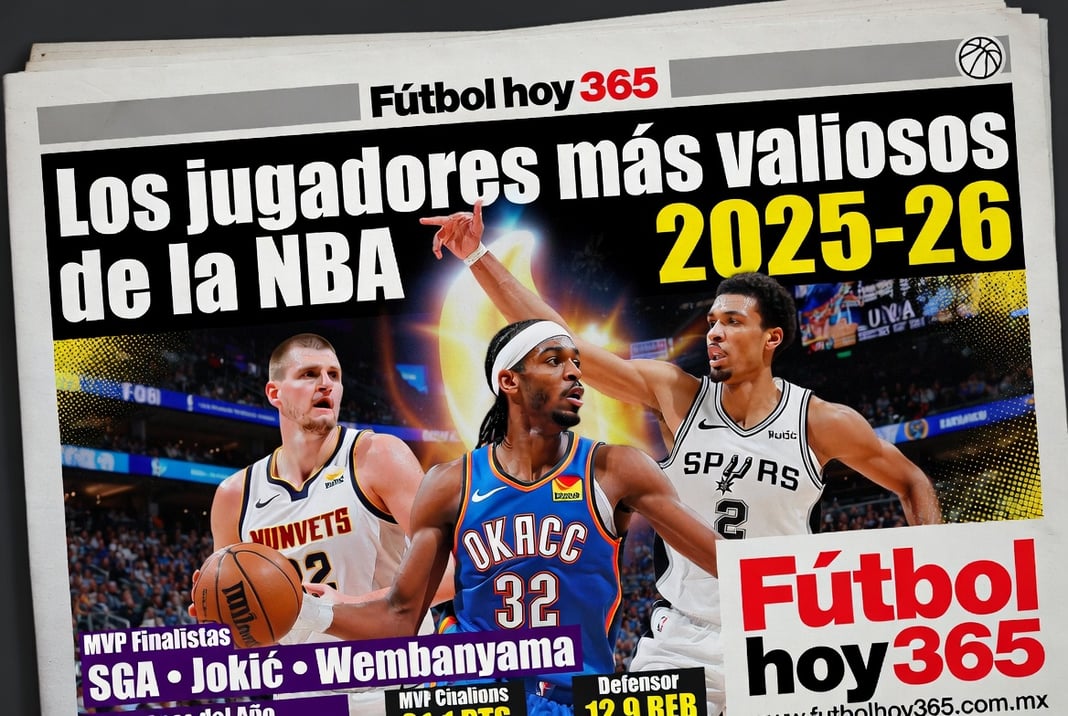 Los jugadores más valiosos de la NBA 2025-26