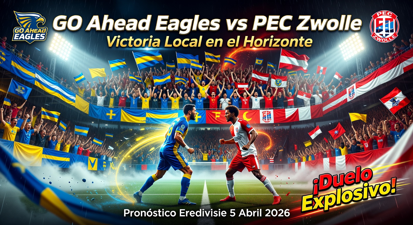 GO Ahead Eagles vs PEC Zwolle Pronóstico / Prediction