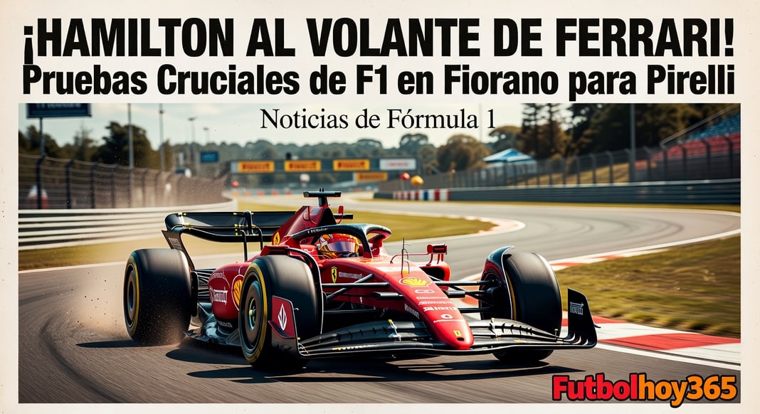 Lewis Hamilton al Volante de Ferrari en Pruebas Cruciales de F1 en Fiorano para Pirelli