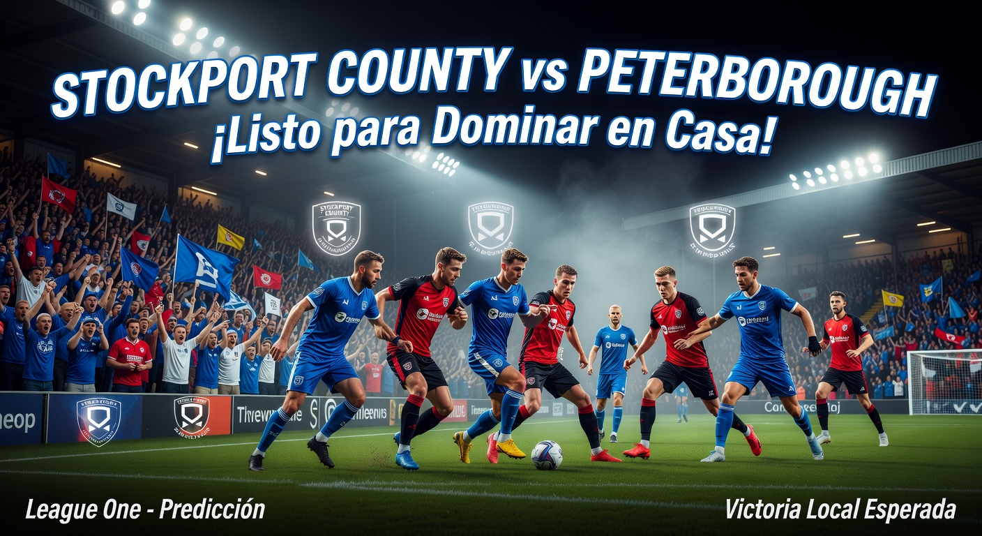 Stockport County vs Peterborough Pronóstico / Prediction