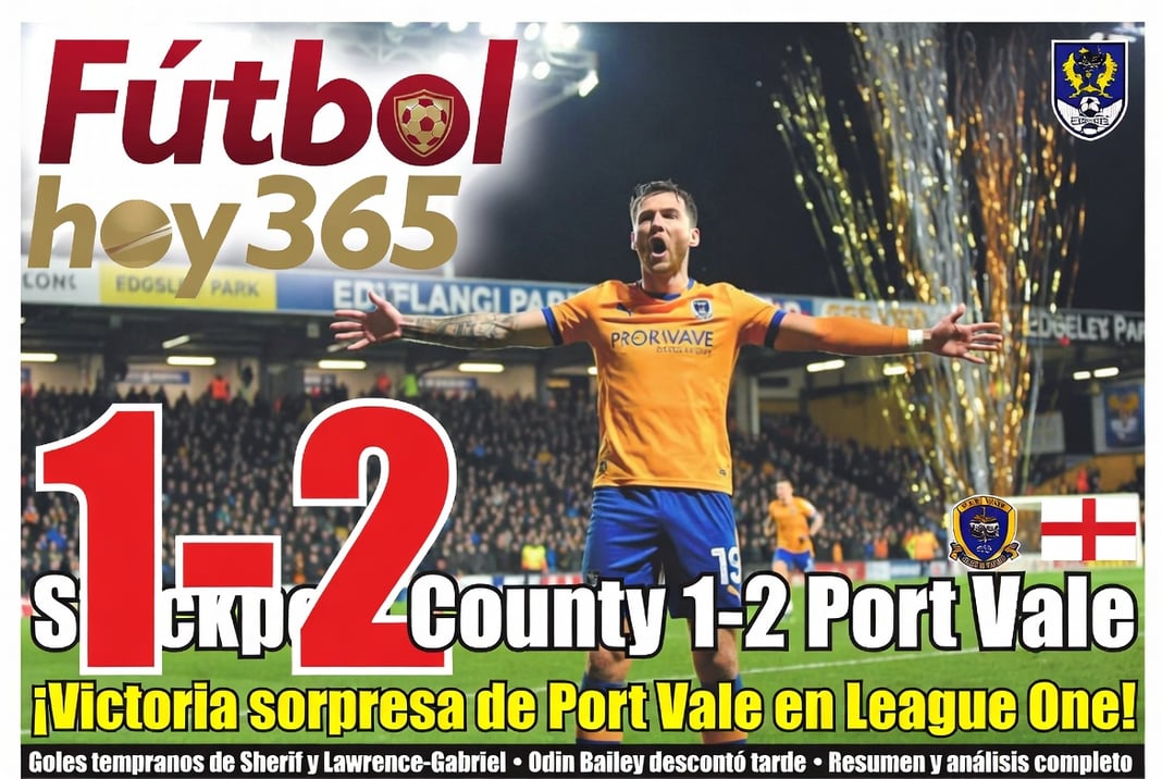 Stockport County 1-2 Port Vale Victoria sorpresa de Port Vale en League One