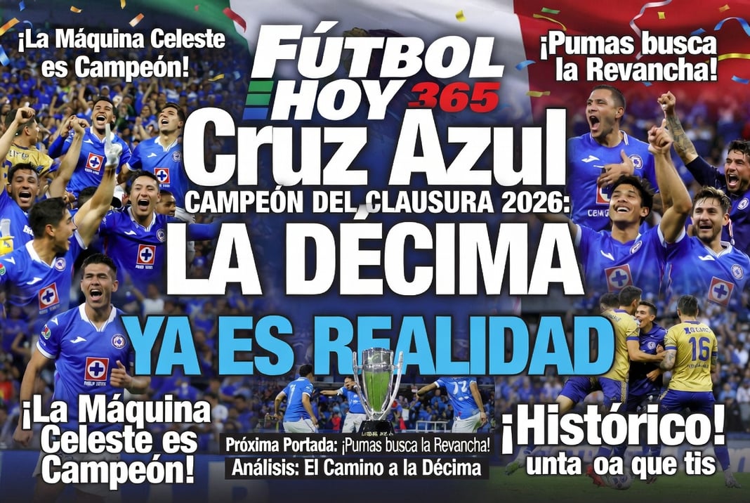 Cruz Azul Campeón del Clausura 2026 La Décima ya es Realidad
