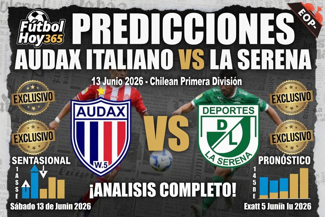 Predicciones Audax Italiano vs La Serena 13 Junio 2026 Chilean Primera División