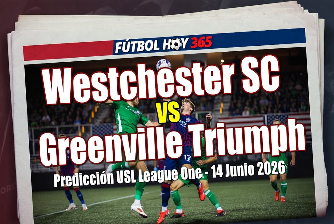 prediccion USL League One Westchester SC vs Greenville Triumph 14 Junio 2026