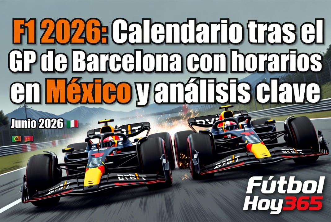 F1 2026 Calendario tras el GP de Barcelona con horarios en México y análisis clave
