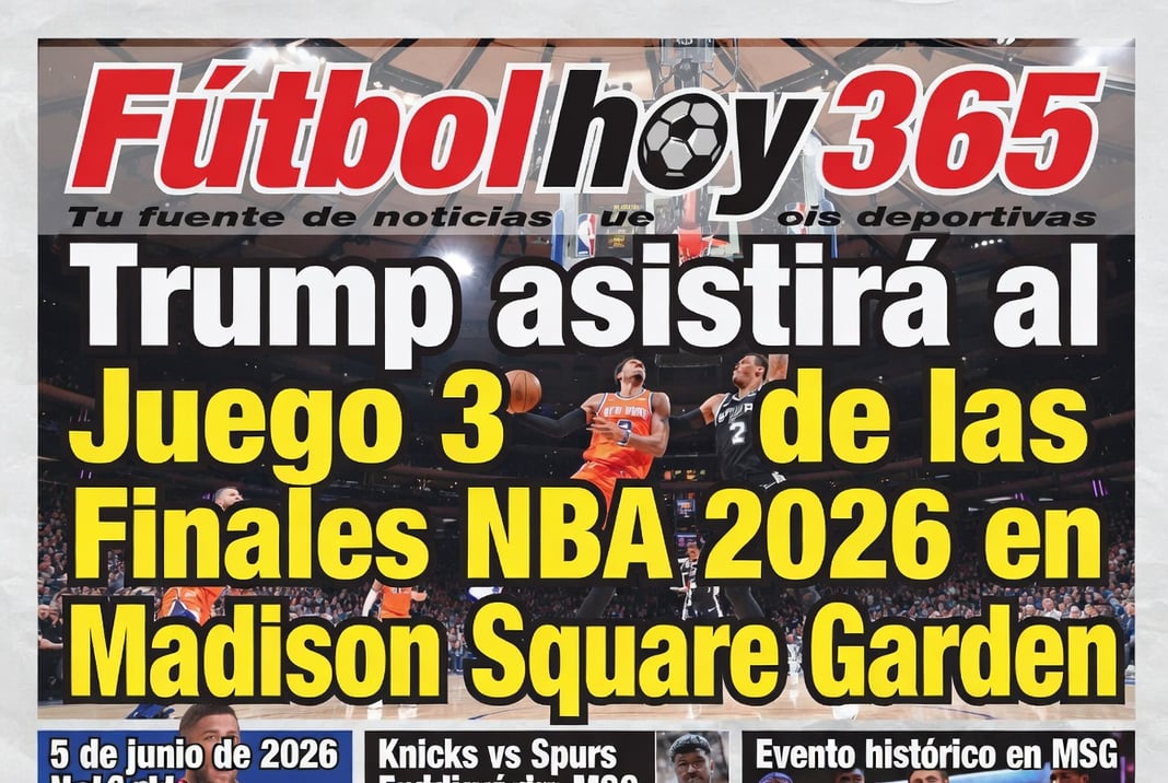 Trump asistirá al Juego 3 de las Finales NBA 2026 en Madison Square Garden