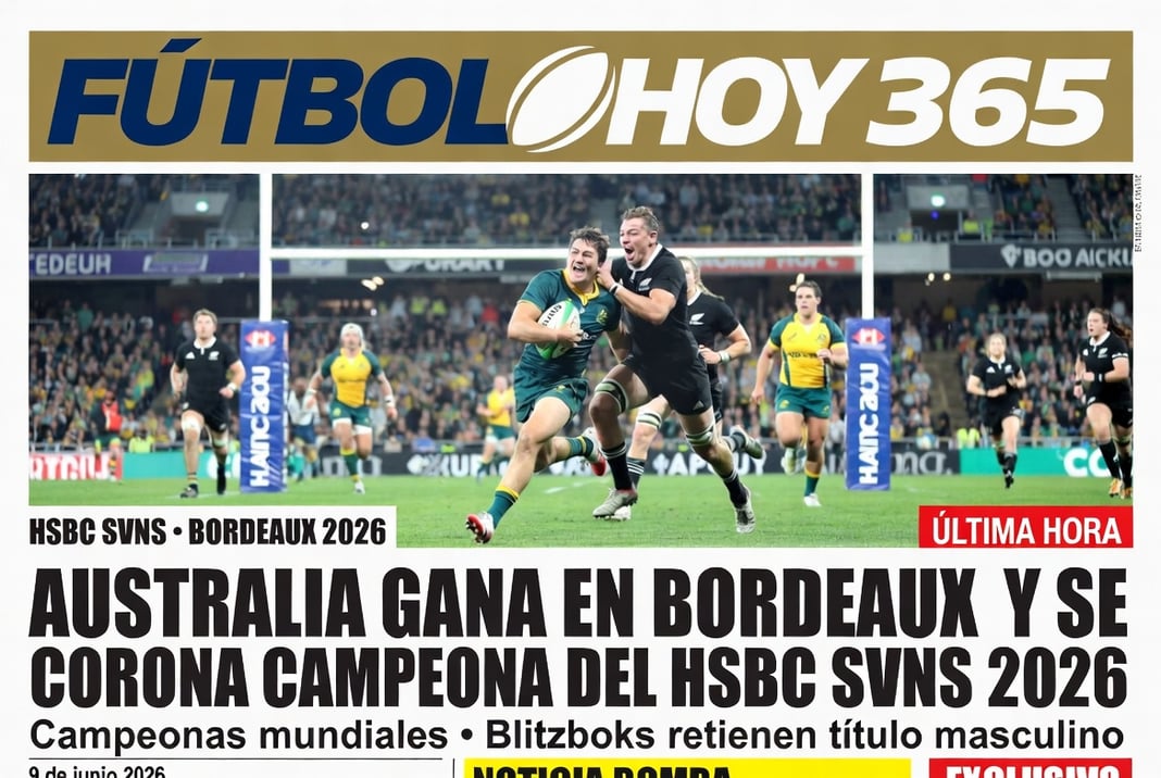 Australia gana en Bordeaux y se corona campeona del HSBC SVNS 2026