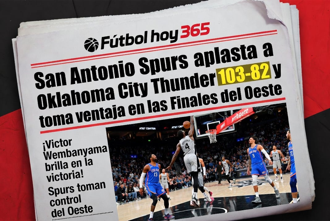 San Antonio Spurs aplasta a Oklahoma City Thunder 103-82 y toma ventaja en las Finales del Oeste