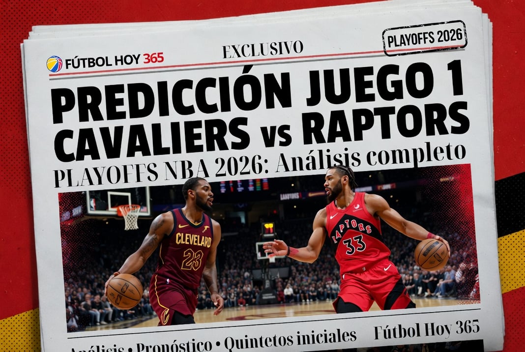 Predicción Juego 1 Cavaliers vs Raptors Playoffs NBA 2026 Análisis completo