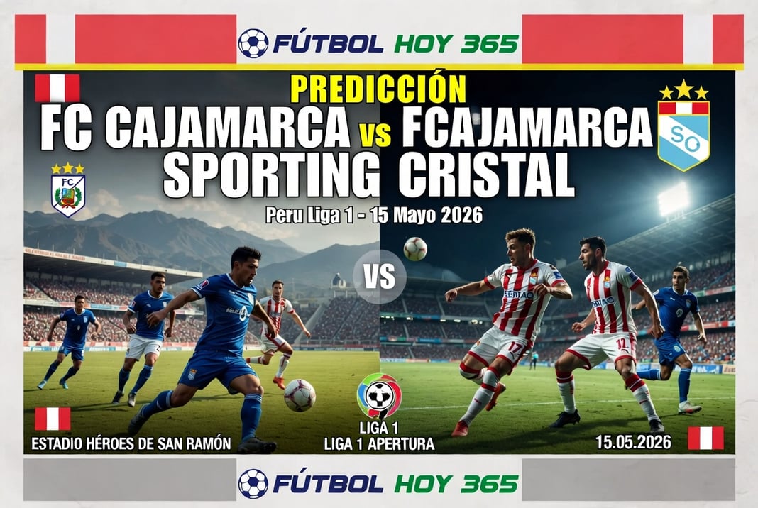 Prediccion FC Cajamarca vs Sporting Cristal Peru Liga 1 15 Mayo 2026