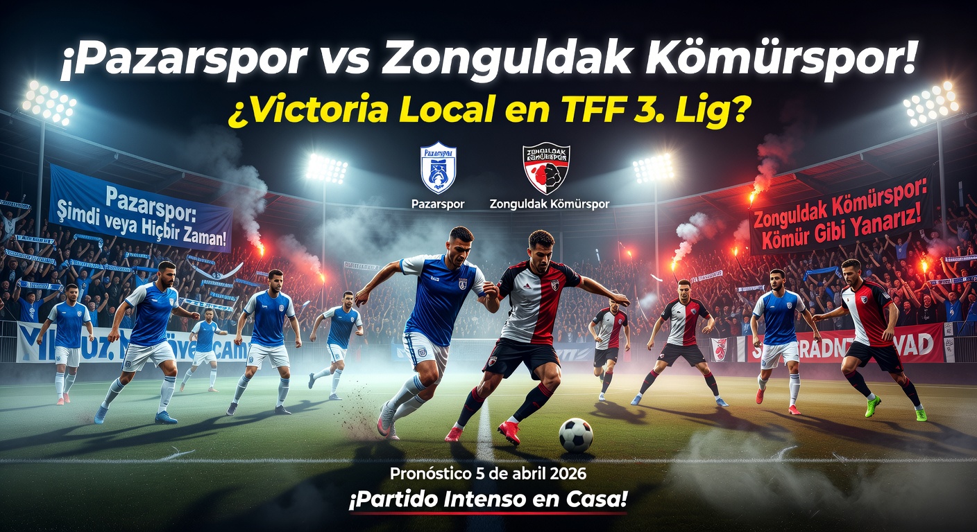 Pazarspor vs Zonguldak Kömürspor Pronóstico / Prediction