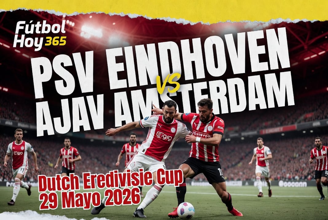 PSV Eindhoven vs Ajax Amsterdam Dutch Eredivisie Cup 29 Mayo 2026