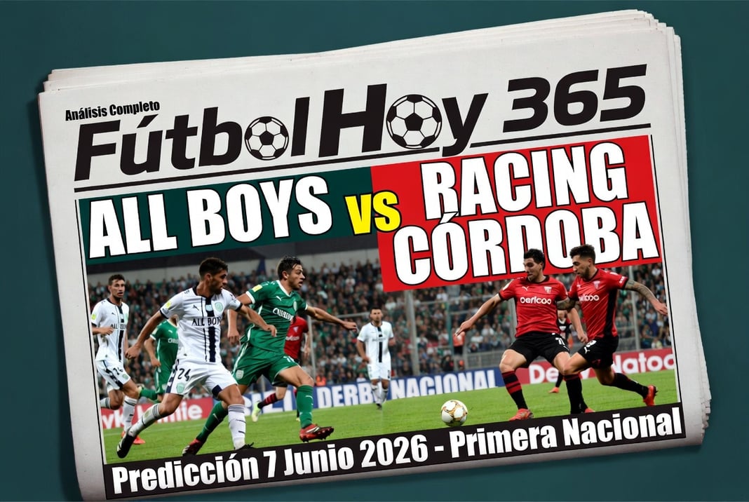 All Boys vs Racing Cordoba Prediccion 7 Junio 2026 Nacional B