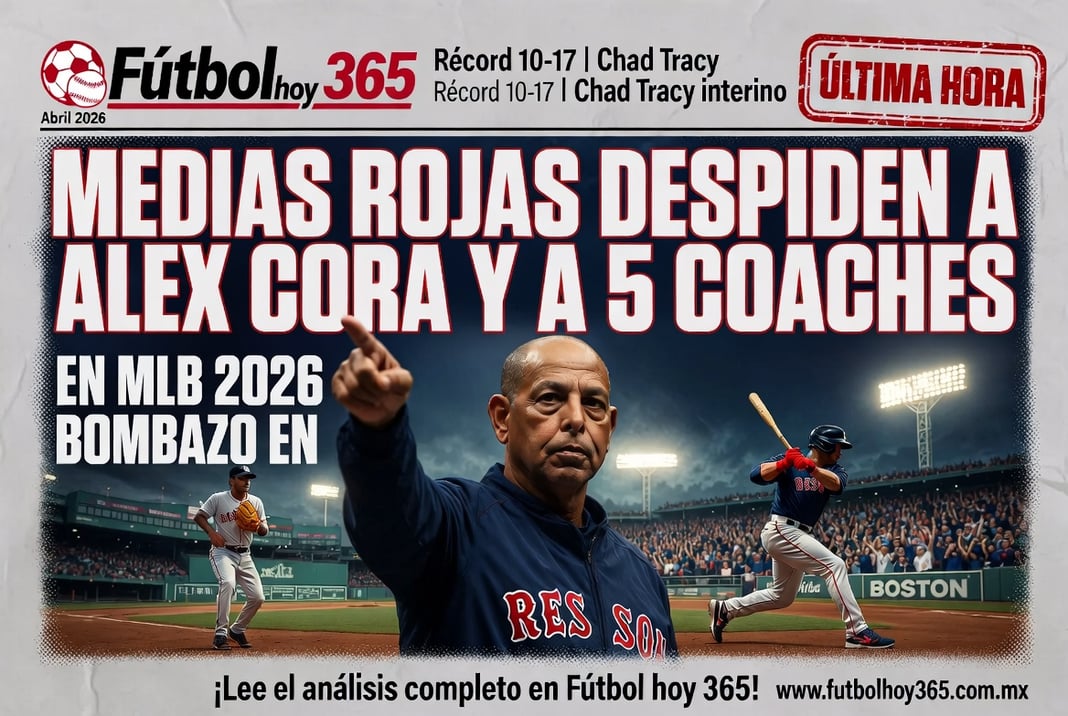 Medias Rojas despiden a Alex Cora y a 5 coaches en MLB 2026