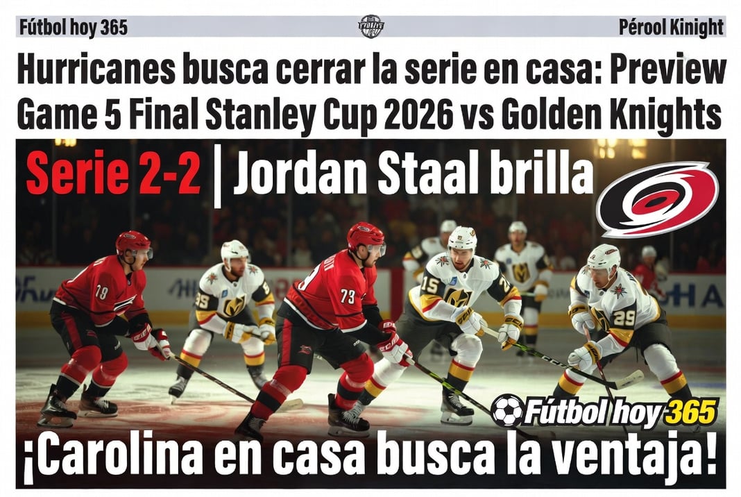 Hurricanes busca cerrar la serie en casa Preview Game 5 Final Stanley Cup 2026 vs Golden Knights