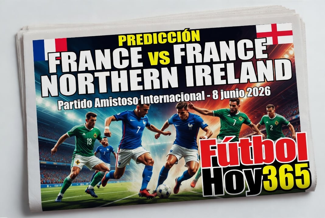 Predicción France vs Northern Ireland en partido amistoso internacional el 8 de junio 2026