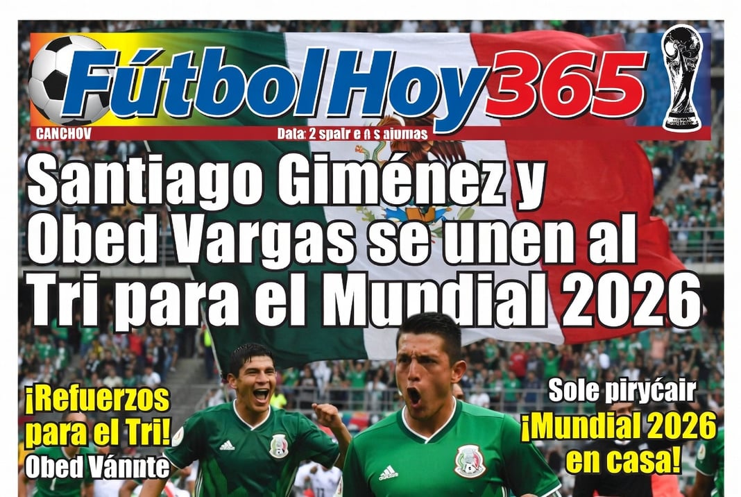 Santiago Giménez y Obed Vargas se unen al Tri para el Mundial 2026