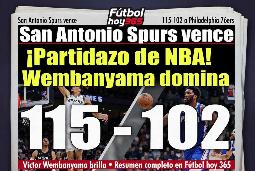 San Antonio Spurs vence 115-102 a Philadelphia 76ers en partidazo de NBA