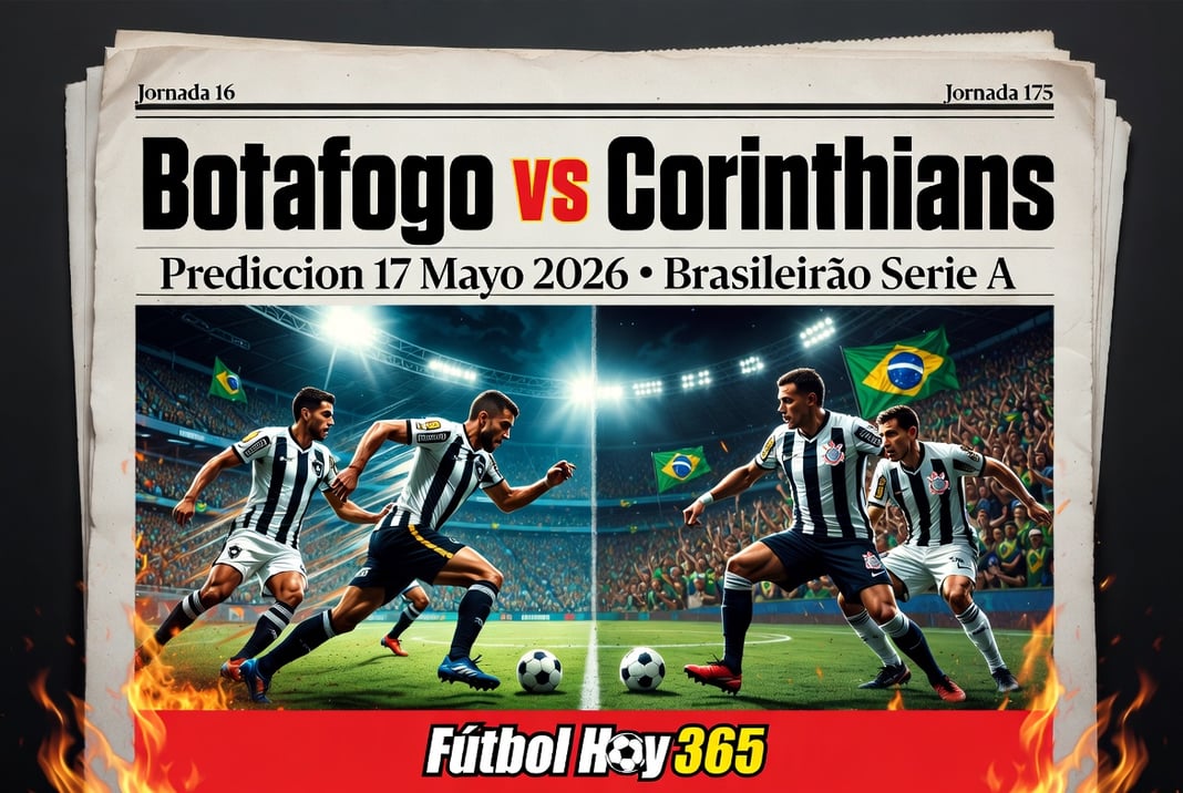 Botafogo vs Corinthians Prediccion 17 Mayo 2026 Brasileirao