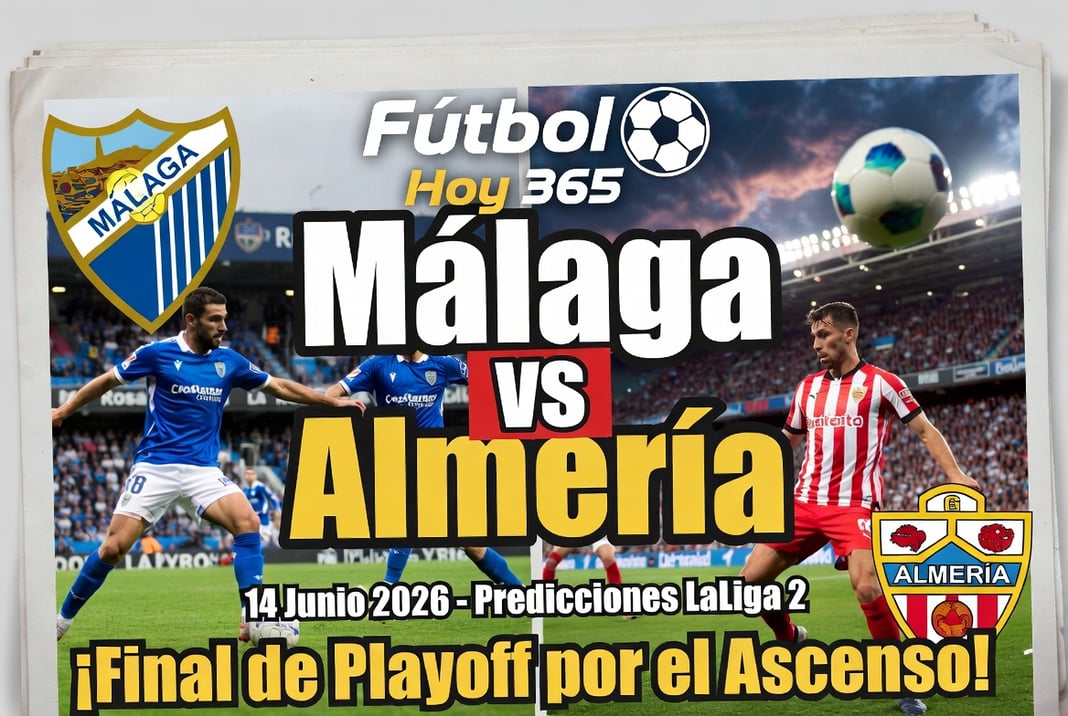 predicciones LaLiga 2 Málaga vs Almería 14 Junio 2026