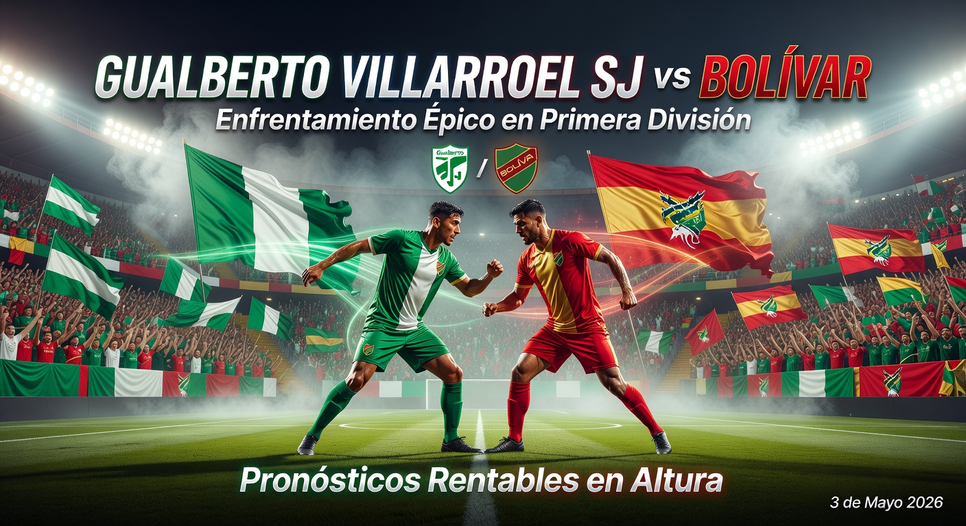 Gualberto Villarroel SJ vs Bolívar Pronóstico / Prediction