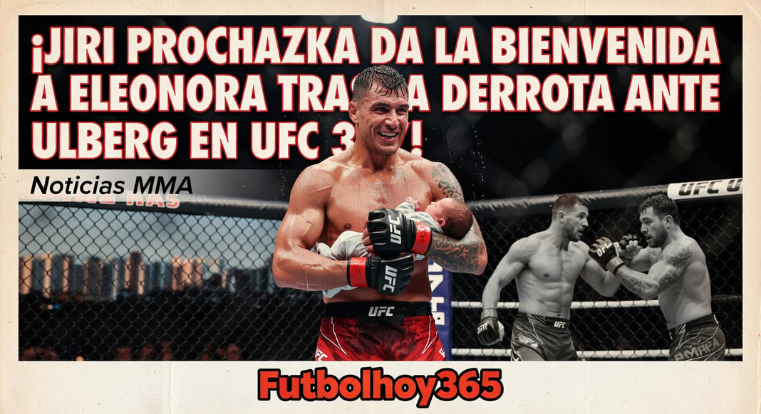 Jiri Prochazka da la bienvenida a su hija Eleonora tras derrota ante Carlos Ulberg en UFC 327