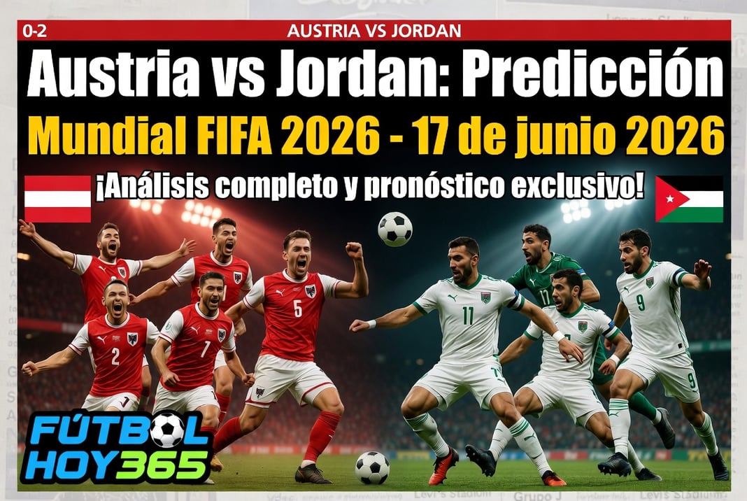 Austria vs Jordan Predicción Mundial FIFA 2026 - 17 de junio 2026