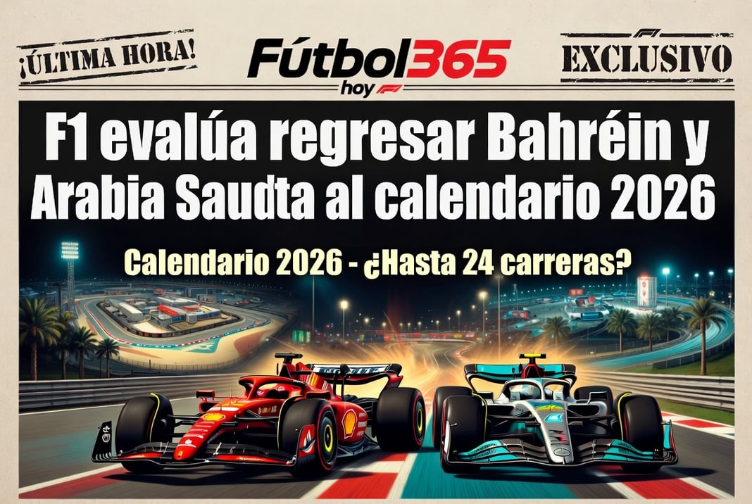 F1 evalúa regresar Bahréin y Arabia Saudita al calendario 2026