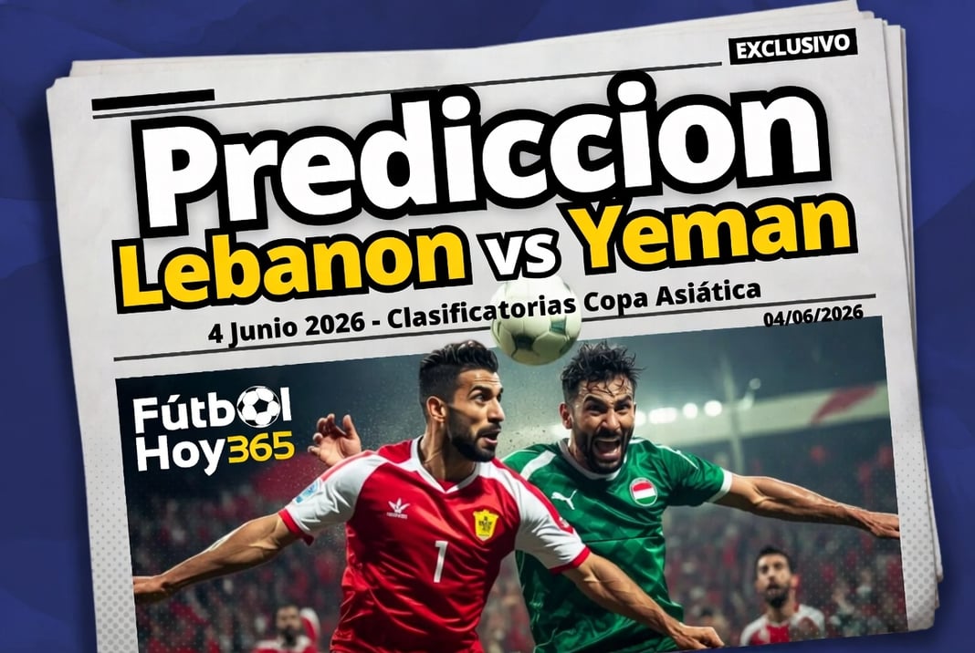 Prediccion Lebanon vs Yemen 4 Junio 2026 Clasificatorias Copa Asiatica