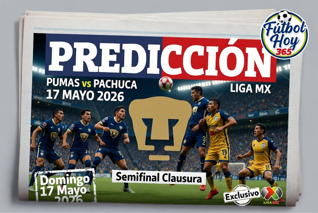 Prediccion Pumas vs Pachuca Liga MX 17 Mayo 2026