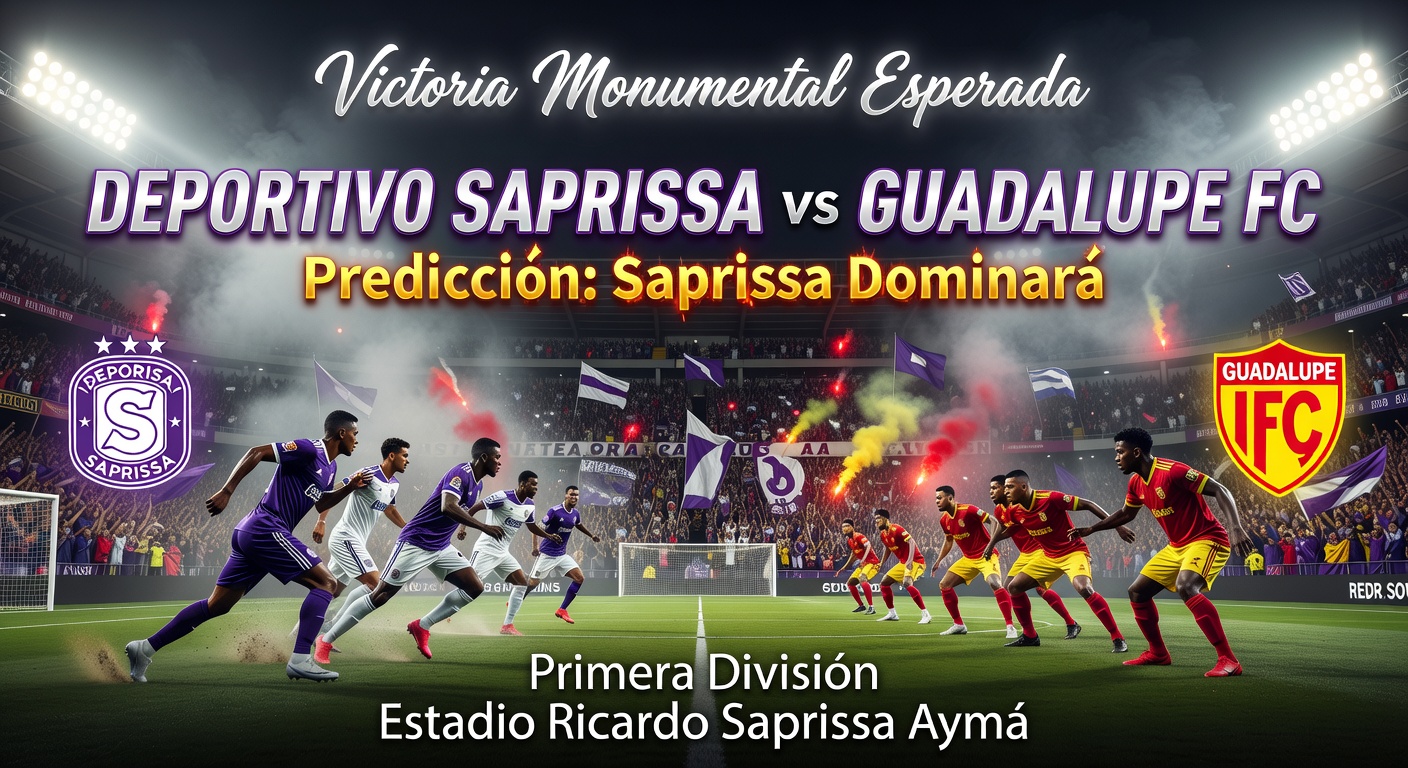 Deportivo Saprissa vs Guadalupe FC Pronóstico / Prediction