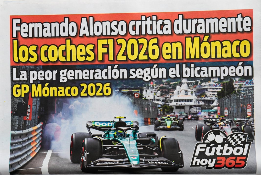 Fernando Alonso critica duramente los coches F1 2026 en Mónaco