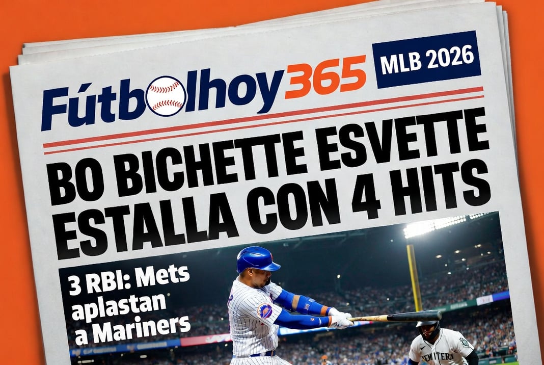 Bo Bichette estalla con 4 hits y 3 RBI Mets aplastan a Mariners