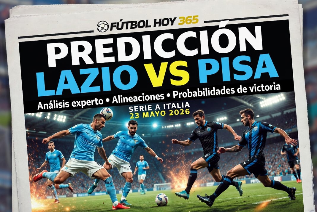 Predicción Lazio vs Pisa Serie A Italia 23 Mayo 2026