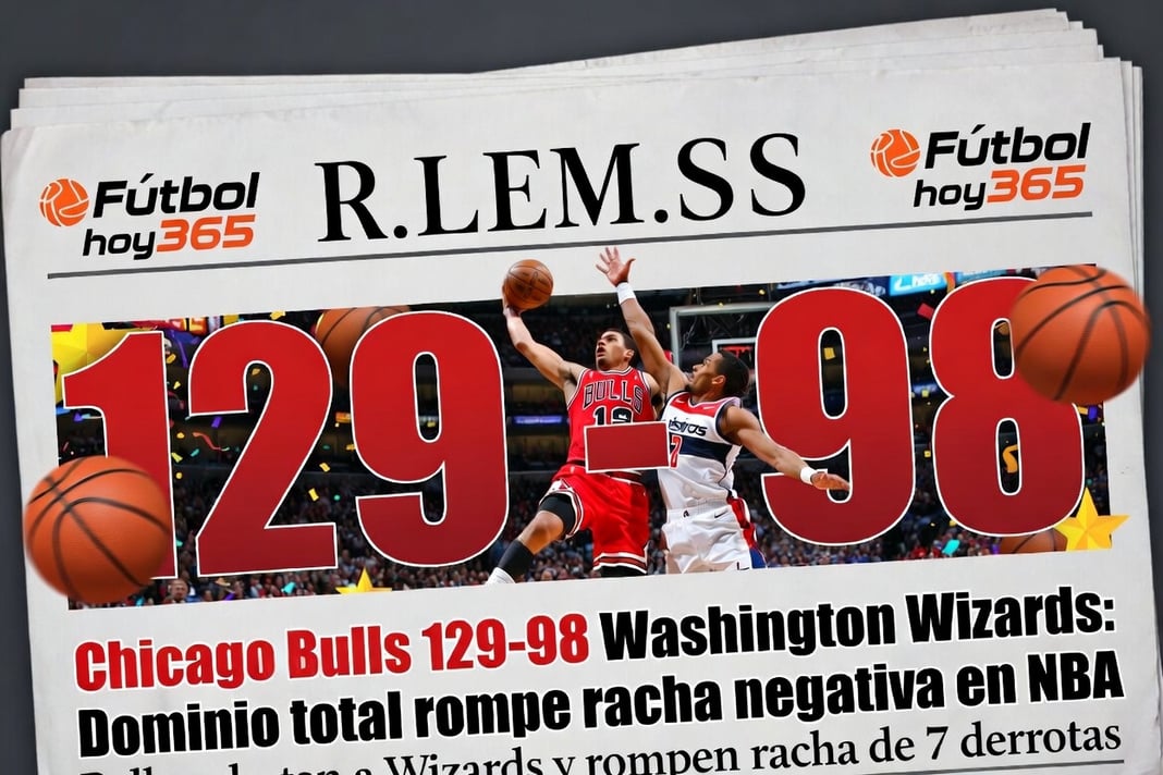 Chicago Bulls 129-98 Washington Wizards Dominio total rompe racha negativa en NBA