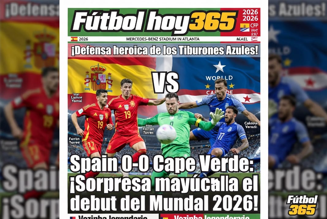 Spain 0-0 Cape Verde ¡Sorpresa mayúscula en el debut del Mundial 2026!
