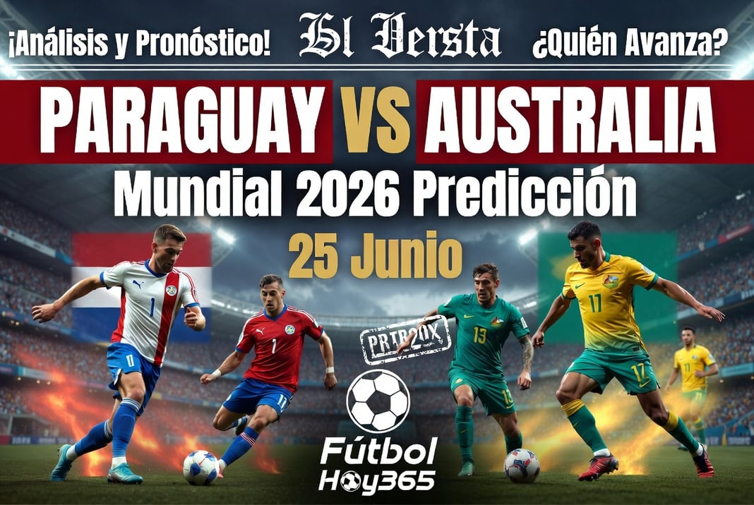 Paraguay vs Australia Mundial 2026 Prediccion 25 Junio