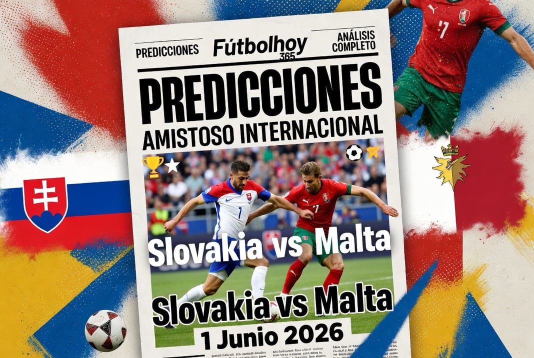 predicciones amistoso internacional Slovakia vs Malta 1 Junio 2026