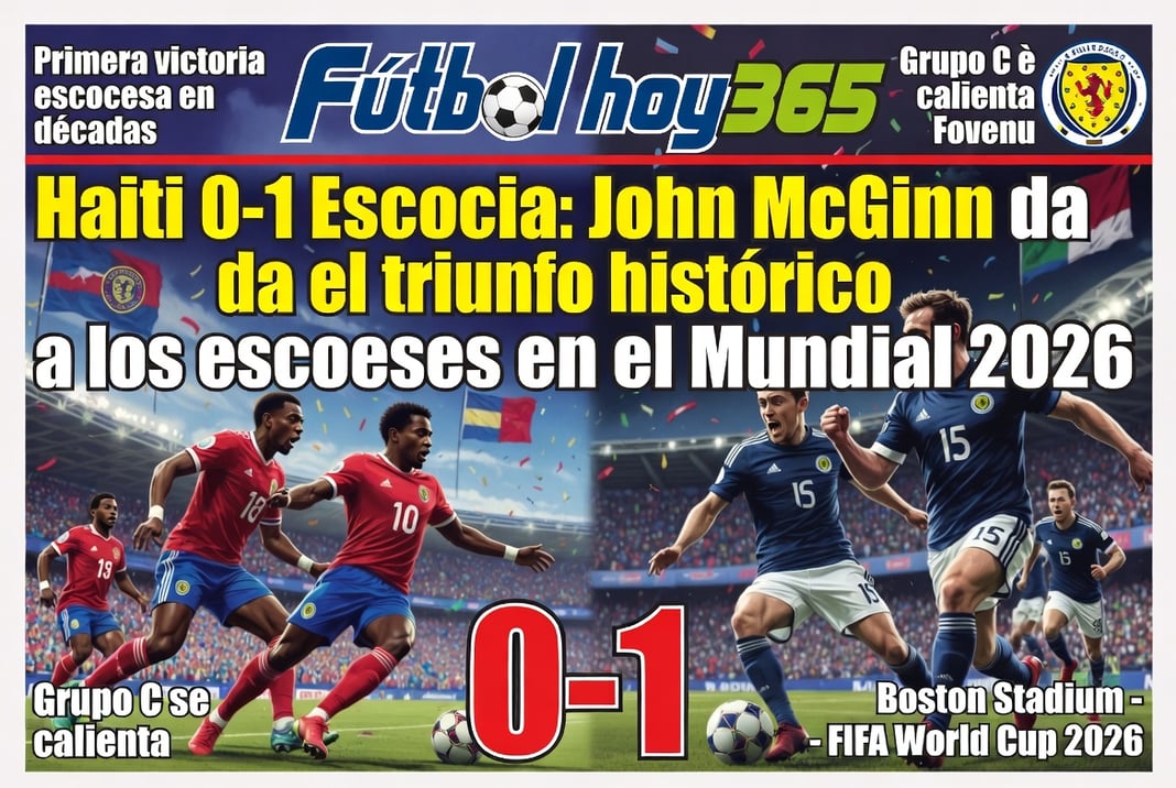 Haiti 0-1 Escocia John McGinn da el triunfo histórico a los escoceses en el Mundial 2026