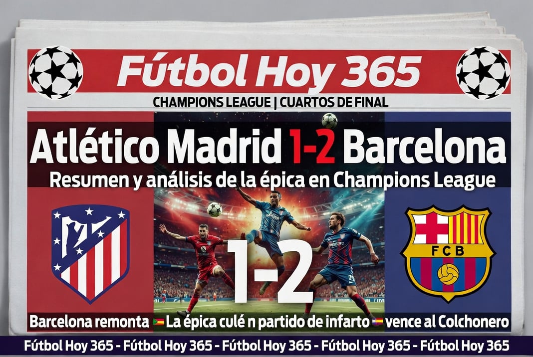 Atlético Madrid 1-2 Barcelona Resumen y análisis de la épica en Champions League