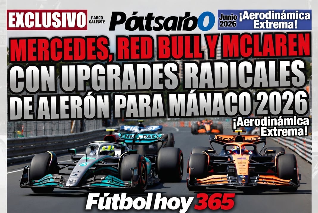 Mercedes, Red Bull y McLaren con upgrades radicales de alerón para Mónaco 2026