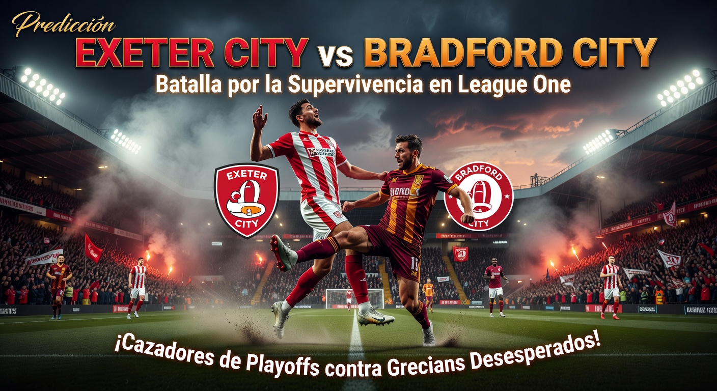 Exeter City vs Bradford Pronóstico / Prediction