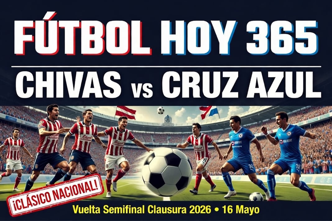 Chivas vs Cruz Azul Vuelta Semifinal Clausura 2026 16 Mayo