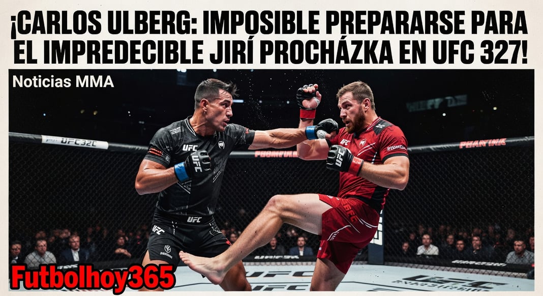 Carlos Ulberg: No hay forma real de prepararse para el impredecible Jiri Prochazka en UFC 327