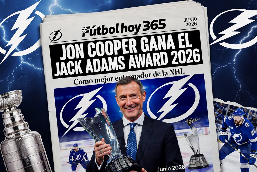 Jon Cooper gana el Jack Adams Award 2026 como mejor entrenador de la NHL