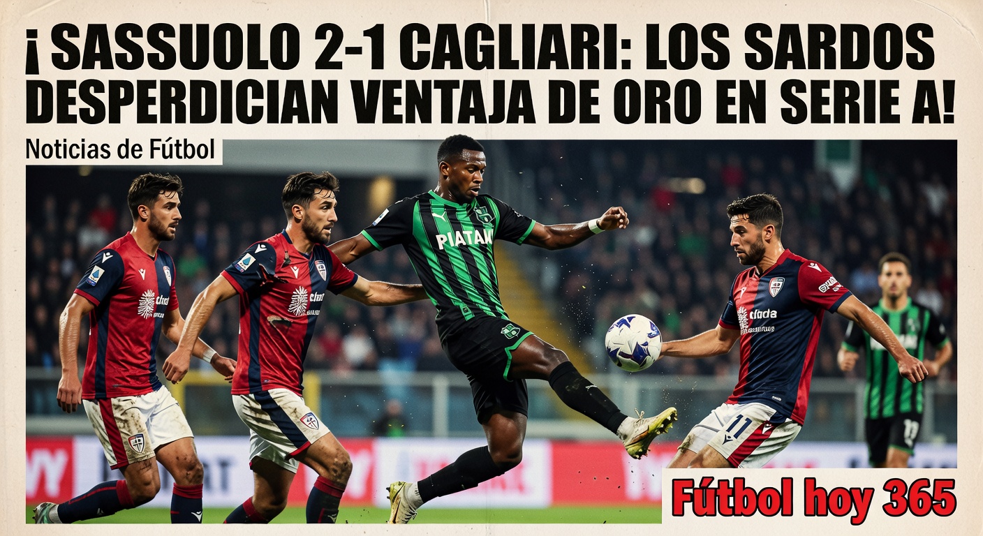 Sassuolo Defeat Cagliari 2-1 in Serie A