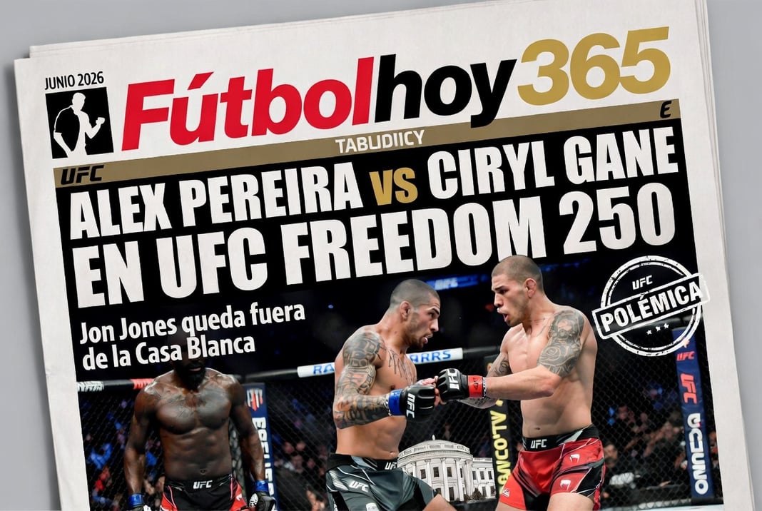 Alex Pereira vs Ciryl Gane en UFC Freedom 250 Jon Jones queda fuera de la Casa Blanca