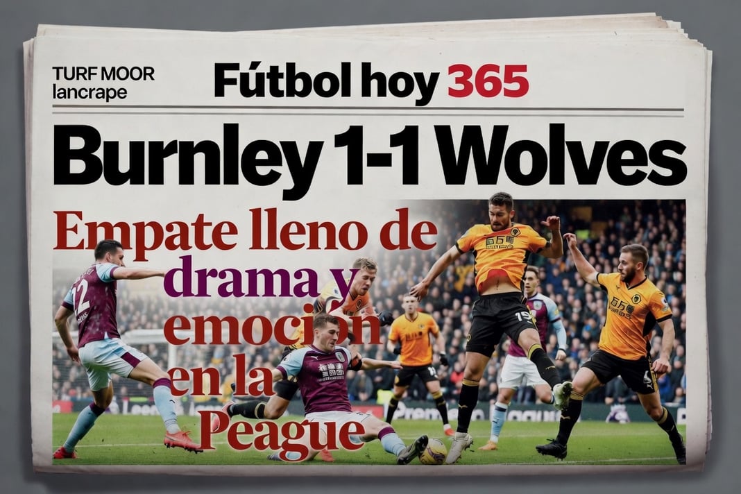 Burnley 1-1 Wolves Empate lleno de drama y emoción en la Premier League