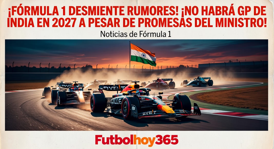 Fórmula 1 desmiente rumores: No habrá GP de India en 2027 pese a promesas del ministro